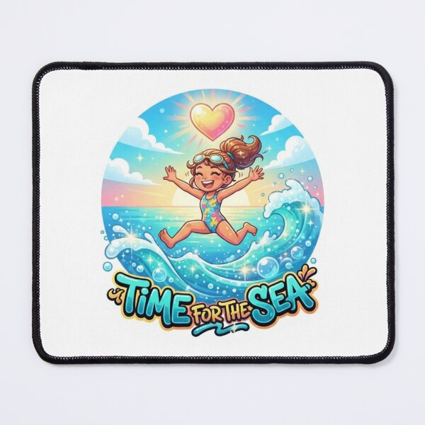 Item preview, Time For The Sea Summer Sticker designed and sold by Imaginarium of Chaos falcon88 .