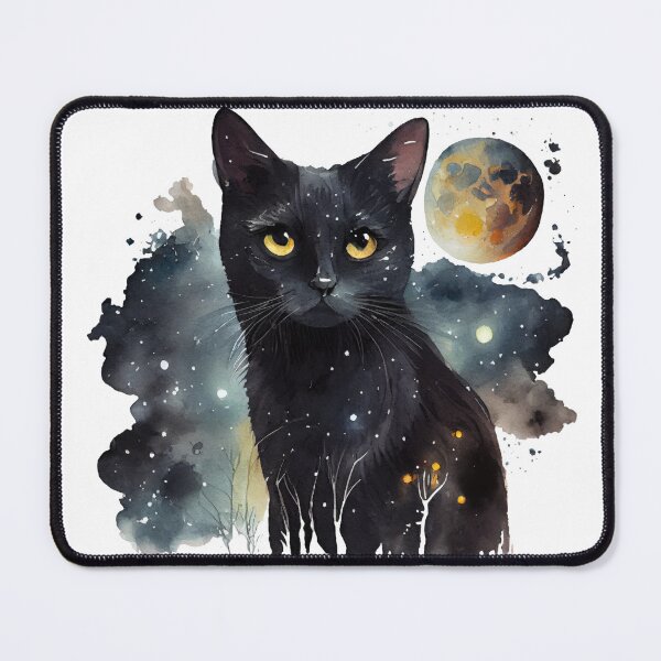 Item preview, Celestial Black Cat | Moon & Stars Aesthetic Design designed and sold by Gosticky004.