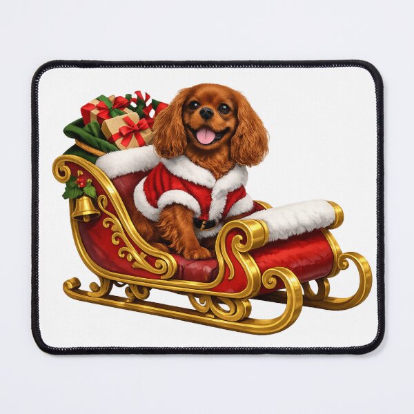 Item preview, Ruby Cavalier on Santa's Sleigh designed and sold by SpottyRainbow.