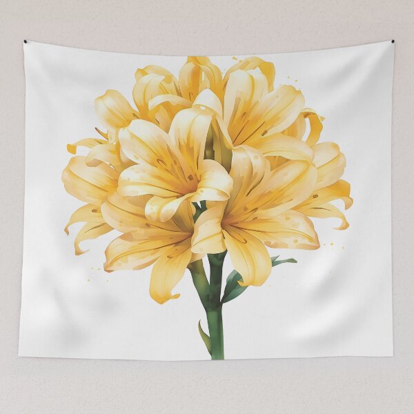 Item preview, Freesia Flower Watercolor Painting designed and sold by RawNaturePrints.