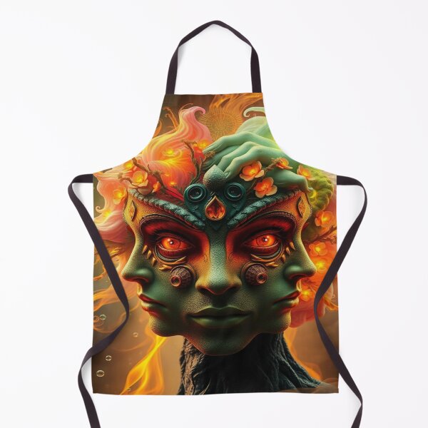 Artikelvorschau, Elemental Nature Face – Surreal Fire & Bloom entworfen und verkauft von FotoworldEdel.