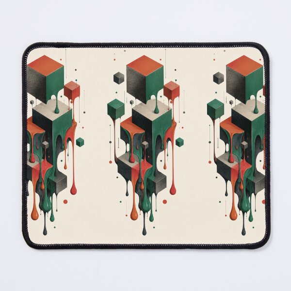 Item preview, 3D Melting Cubes: Abstract Geometric Dripping Art designed and sold by Bhinfy.