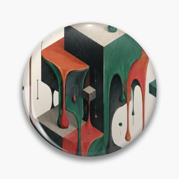 Item preview, 3D Melting Cubes: Abstract Geometric Dripping Art designed and sold by Bhinfy.