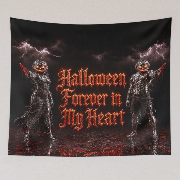 Item preview, Halloween Forever in My Heart Chrome Pumpkin Monster designed and sold by Aimaniia666.
