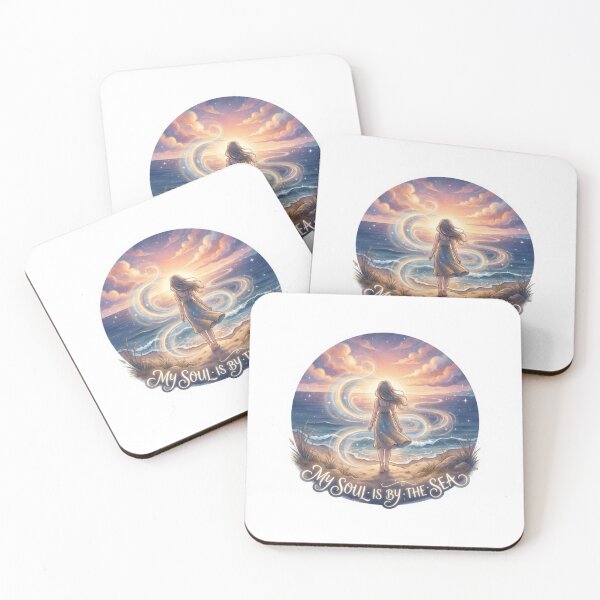 Item preview, My Soul Is By The Sea Sticker designed and sold by Imaginarium of Chaos falcon88 .