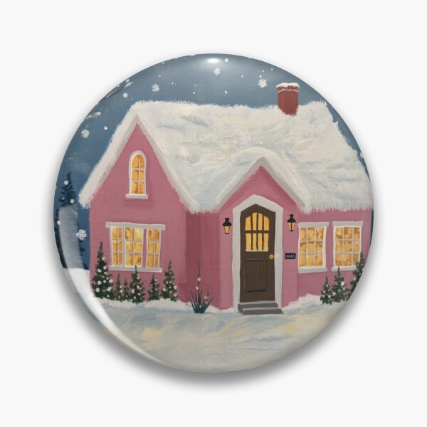 Item preview, Cosy Little House in Snow  designed and sold by PamLeeDesign.
