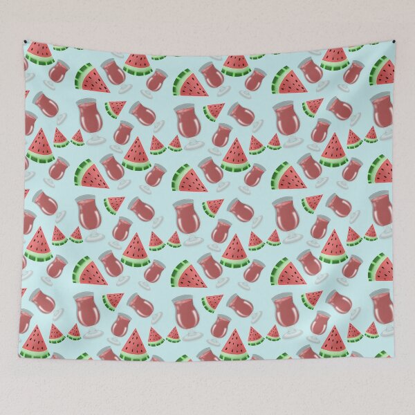 Item preview, Sweet Watermelon & Juice seamless summer pattern. designed and sold by RuwaDesignArt.