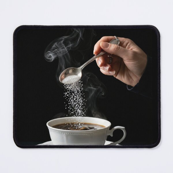 Item preview, Adding sugar to hot coffee designed and sold by Safwat-Aziz.