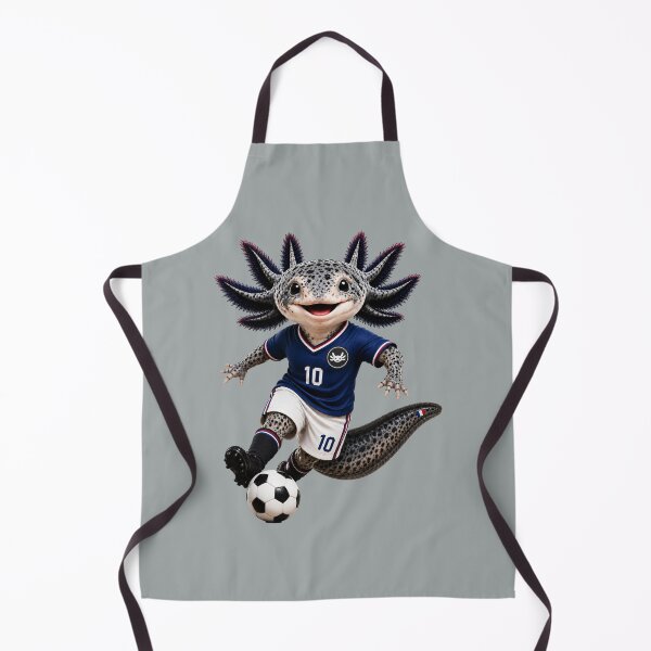 Item preview, Cute France Axolotl Soccer Mascot – Number 10 Football Fan Cartoon designed and sold by MonsoonInkX.