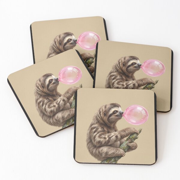 Item preview, Sloth blowing pink bubble gum designed and sold by Safwat-Aziz1.