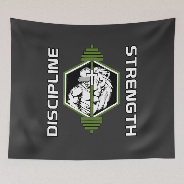 Item preview, Discipline Strength - Christian Gym - Lion Of Judah designed and sold by Bezuiden.