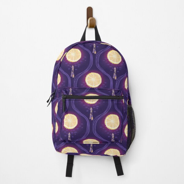 Item preview, Apnea with lemon, dark violet background designed and sold by WONDERPRINTVALLEY.