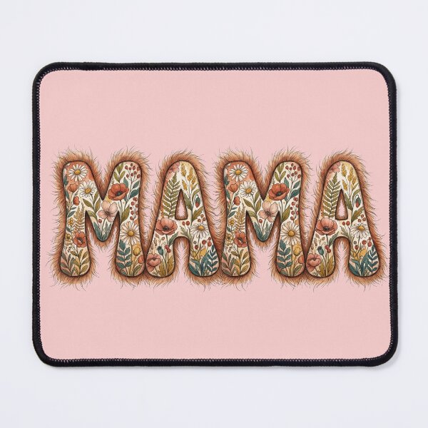 Item preview, Cute Groovy Fluffy Mama Typography Retro Floral Mother's Day designed and sold by BreezifyDesignStudio.