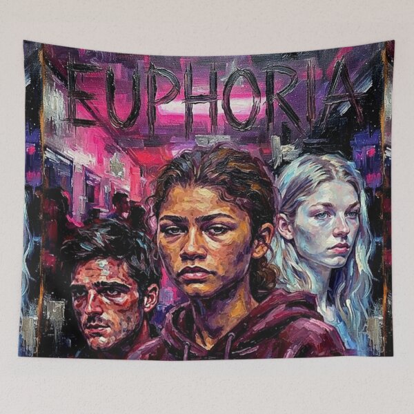 Item preview, Euphoria: Teen Drama Psychological Thriller Tribute Art Poster designed and sold by Art's Diner.