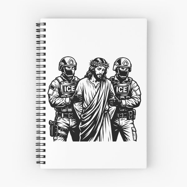 Item preview, Jesus Arrested by ICE Political Satire Social Justice Art designed and sold by raedattia.