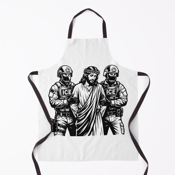 Item preview, Jesus Arrested by ICE Political Satire Social Justice Art designed and sold by raedattia.