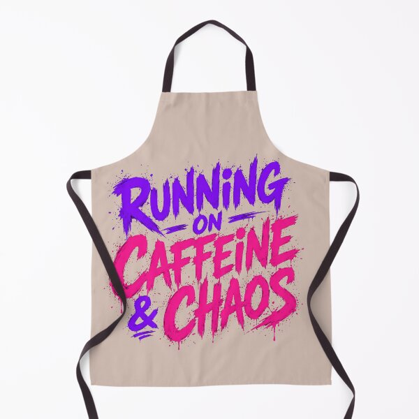 Item preview, Running On Caffeine & Chaos — Funny Mom Quote designed and sold by NUFADE.