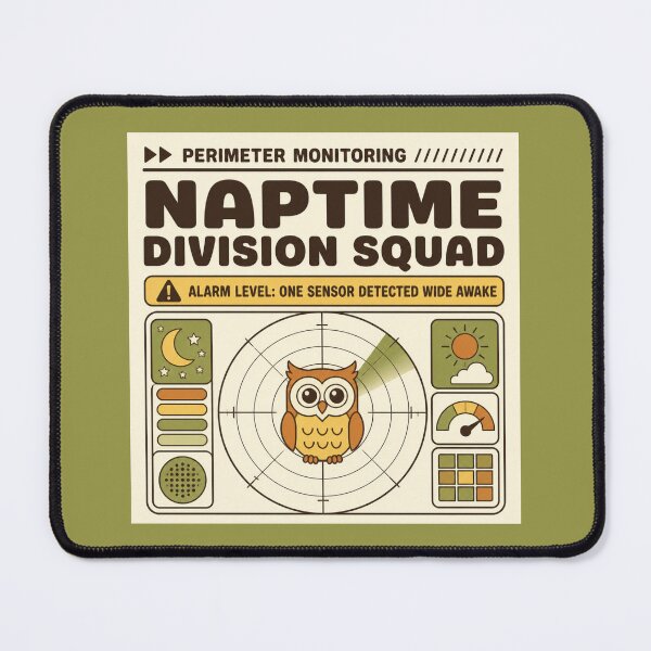 Item preview, Naptime Division Squad Owl Vintage Funny Teacher Gift designed and sold by Wintorque.