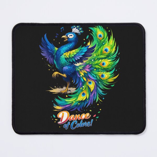 Item preview, Dance of Colors – Vibrant Dancing Peacock Design designed and sold by EdgeSphere.