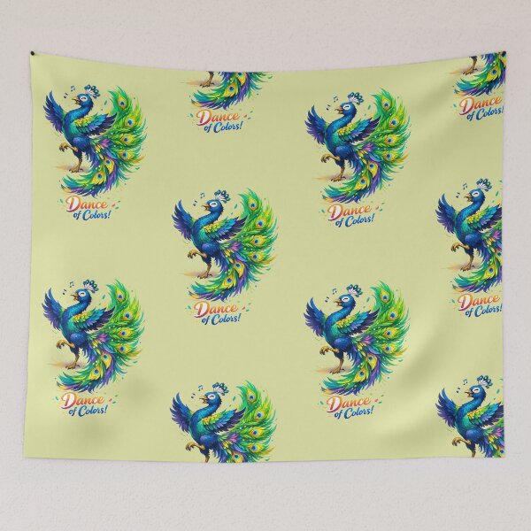 Item preview, Dance of Colors – Vibrant Dancing Peacock Design designed and sold by EdgeSphere.