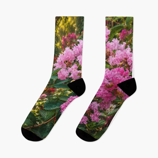 Item preview, Sunlit Garden with Pink Blooms designed and sold by SheFriendly143.