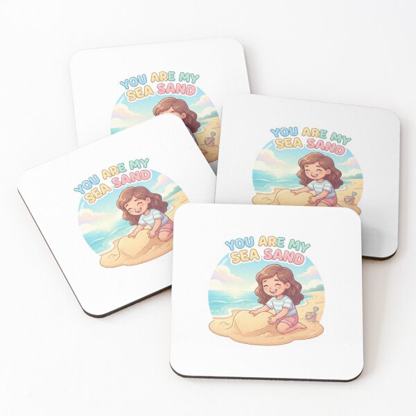 Item preview, You Are My Sea Sand Beach Sticker designed and sold by Imaginarium of Chaos falcon88 .