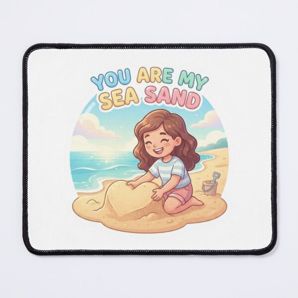 Item preview, You Are My Sea Sand Beach Sticker designed and sold by Imaginarium of Chaos falcon88 .