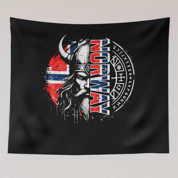 Item preview, Vintage Norway Shirt With Norwegian Flag And Norge Gift designed and sold by Mdcazeem.