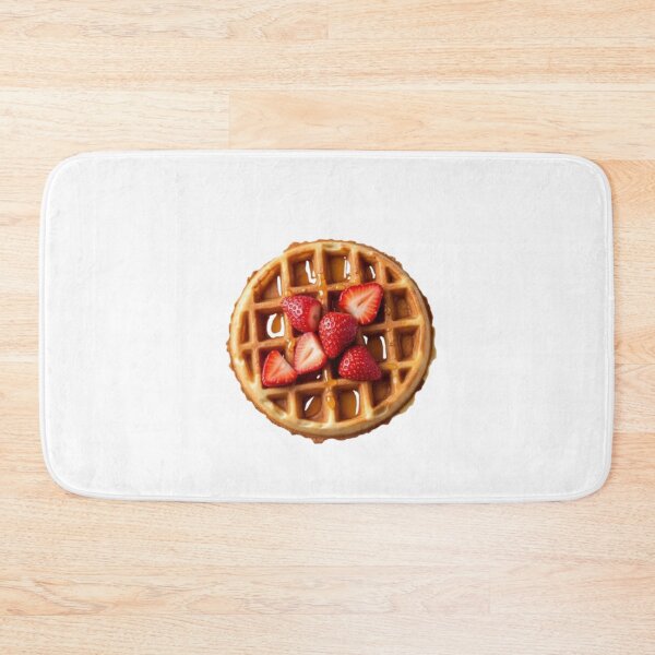 Item preview, Round Vienna Wafer with Strawberry and Caramel – Sweet Snack Sticker designed and sold by Mustangana.