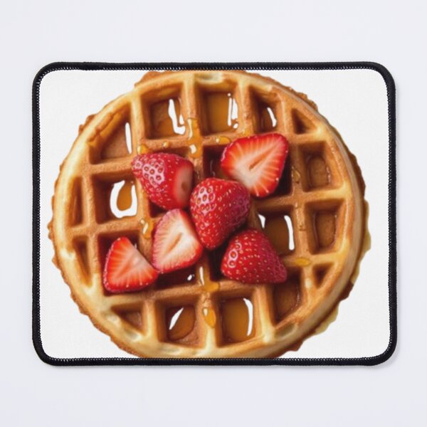 Item preview, Round Vienna Wafer with Strawberry and Caramel – Sweet Snack Sticker designed and sold by Mustangana.