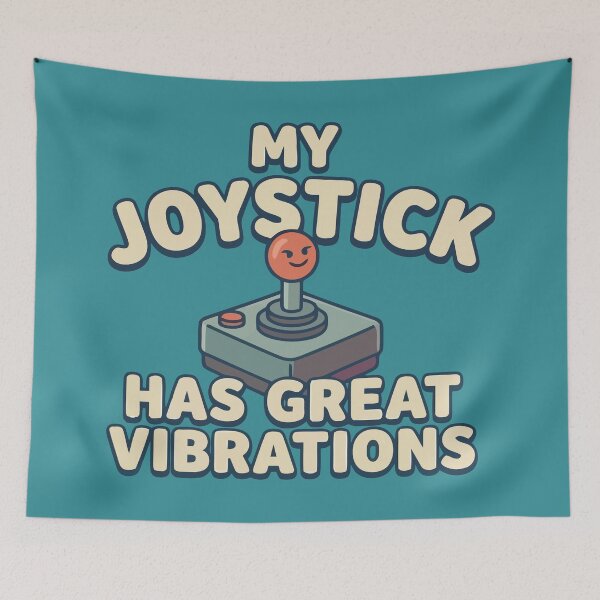 Item preview, Retro Gaming My Joystick Has Great Vibrations Funny designed and sold by Amir Faysal.