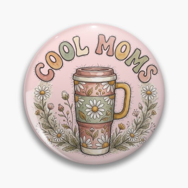 Item preview, Retro Cool Moms Tumbler Cup Daisy Floral Wreath Groovy designed and sold by BreezifyDesignStudio.