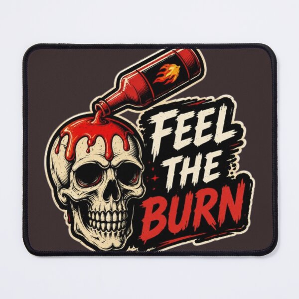 Item preview, Feel the Burn – Hot Sauce Skull Sticker | Spicy Food Horror Design designed and sold by GRYFFWEAR.