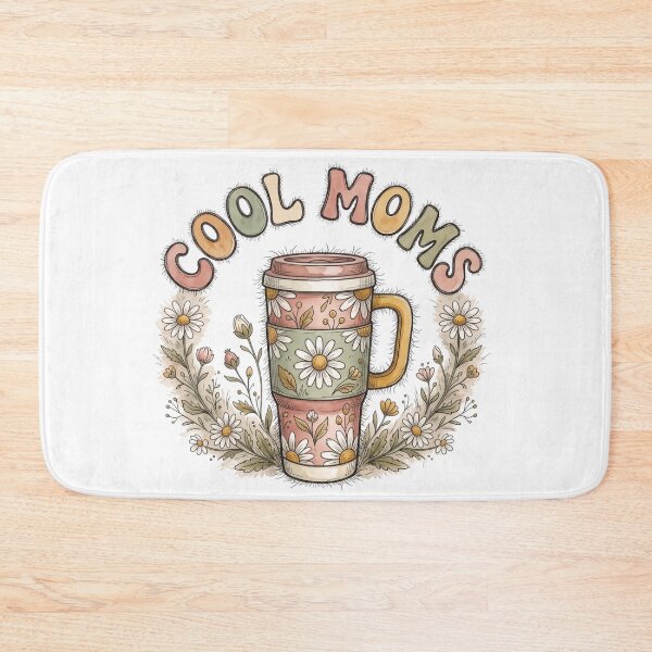 Item preview, Retro Cool Moms Tumbler Cup Daisy Floral Wreath Groovy designed and sold by BreezifyDesignStudio.
