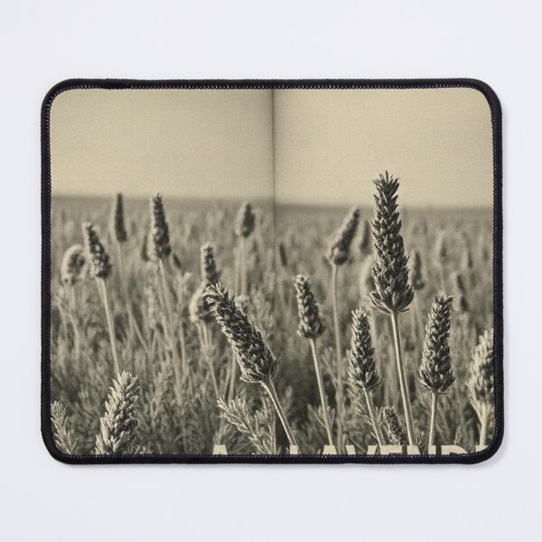 Item preview, Lavender Field in Black and White Vintage Photograph Style designed and sold by RAISC.