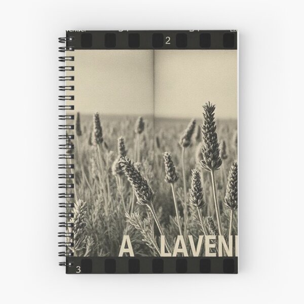 Item preview, Lavender Field in Black and White Vintage Photograph Style designed and sold by RAISC.