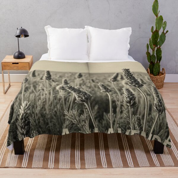 Item preview, Lavender Field in Black and White Vintage Photograph Style designed and sold by RAISC.