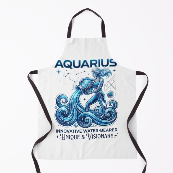 Item preview, Aquarius Daily Horoscope | Innovative Water Bearer Zodiac Sign | Unique & Visionary Astrology Art | Aquarius Birthday Gift | Cosmic Design designed and sold by Bhaskar Digital Art.