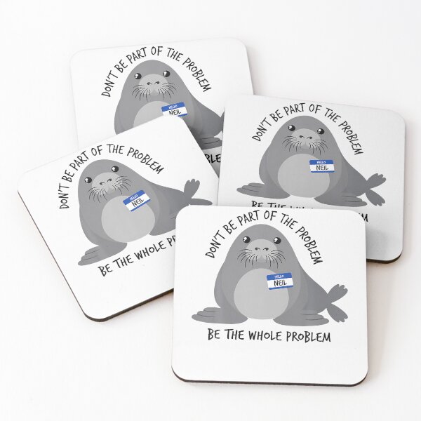 Item preview, Don't Be Part Of The Problem Funny Seal Art designed and sold by Mdcazeem.