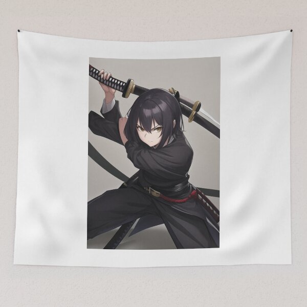 Item preview, Art - Japanese Anime Character, Warrior Aesthetic designed and sold by AnimeShin.