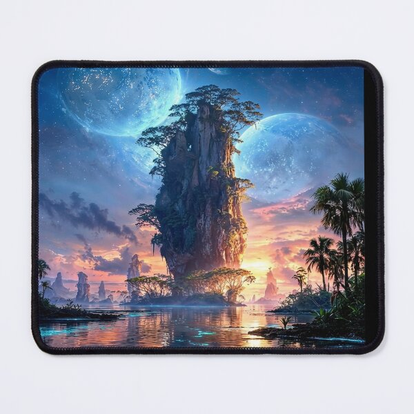 Item preview, Alien World Landscape with Floating Islands designed and sold by Safwat-Aziz.