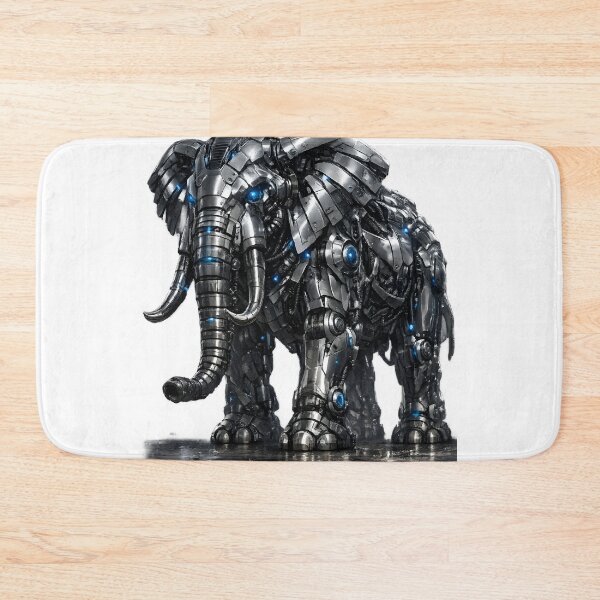Item preview, Steel Elephant V4 – Cyberpunk Mechanical Elephant | Industrial Metal Beast | Futuristic Robot Animal Art T-Shirt designed and sold by SteelCoat Studio.