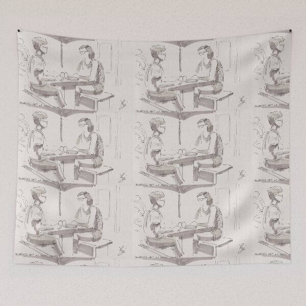 Item preview, Lunch time chat drawing designed and sold by MikeJory.