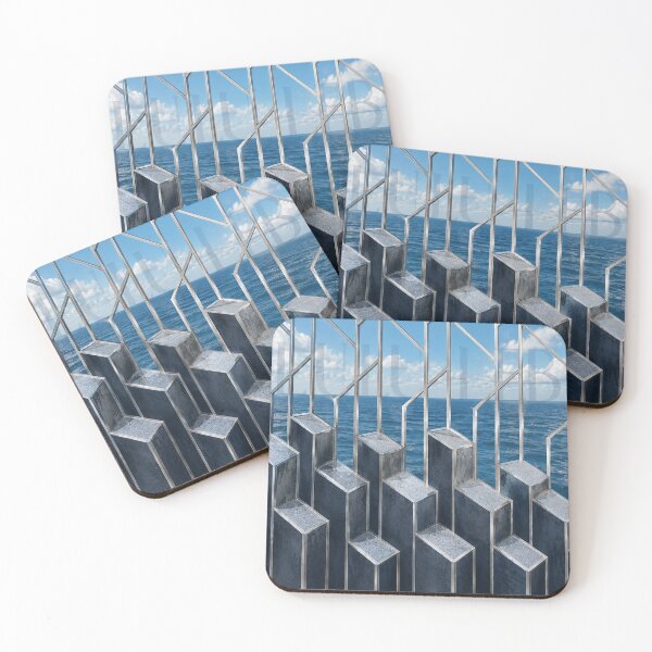 Item preview, Silver Horizon Geometry – Modern Coastal Abstract designed and sold by LuluLeb.