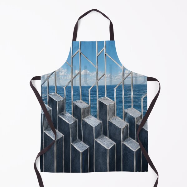 Item preview, Silver Horizon Geometry – Modern Coastal Abstract designed and sold by LuluLeb.
