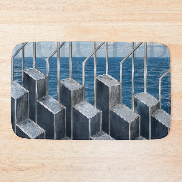 Item preview, Silver Horizon Geometry – Modern Coastal Abstract designed and sold by LuluLeb.