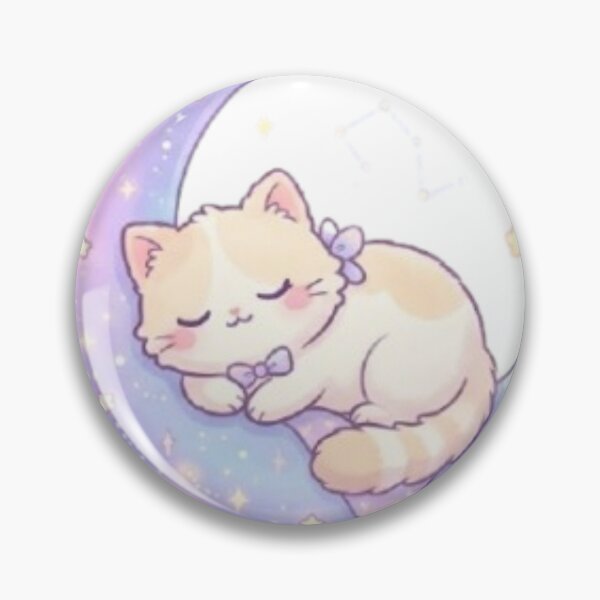 Item preview, Cute Moon Cats Floral Dream designed and sold by MonaDesignLab.