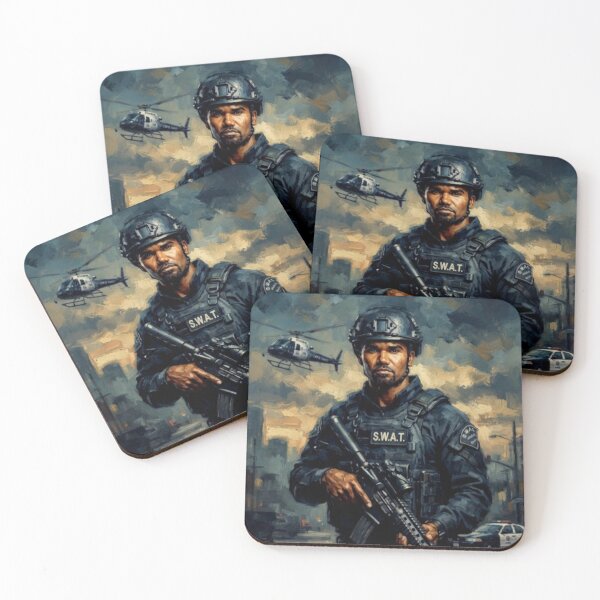 Item preview, S.W.A.T.: Action Crime Drama Tactical Tribute Art Poster designed and sold by Art's Diner.