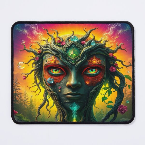 Item preview, Forest Energy Face – Surreal Nature Glow designed and sold by FotoworldEdel.