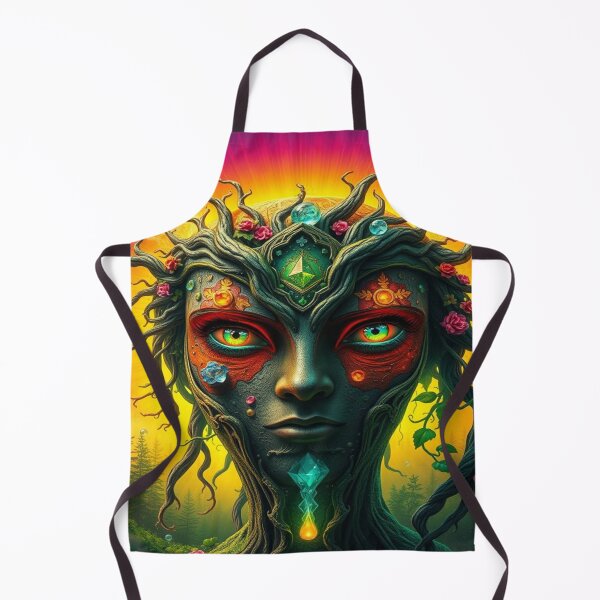 Artikelvorschau, Forest Energy Face – Surreal Nature Glow entworfen und verkauft von FotoworldEdel.